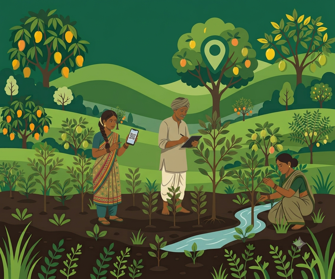 Tracking tree plantation progress
